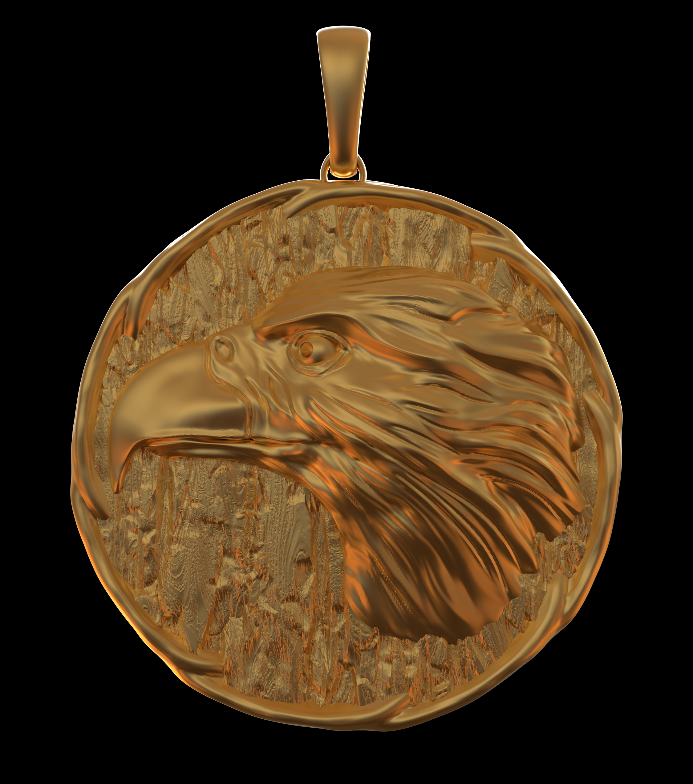 águila collar pájaro joyería imprimible 3D print model - Mito3D