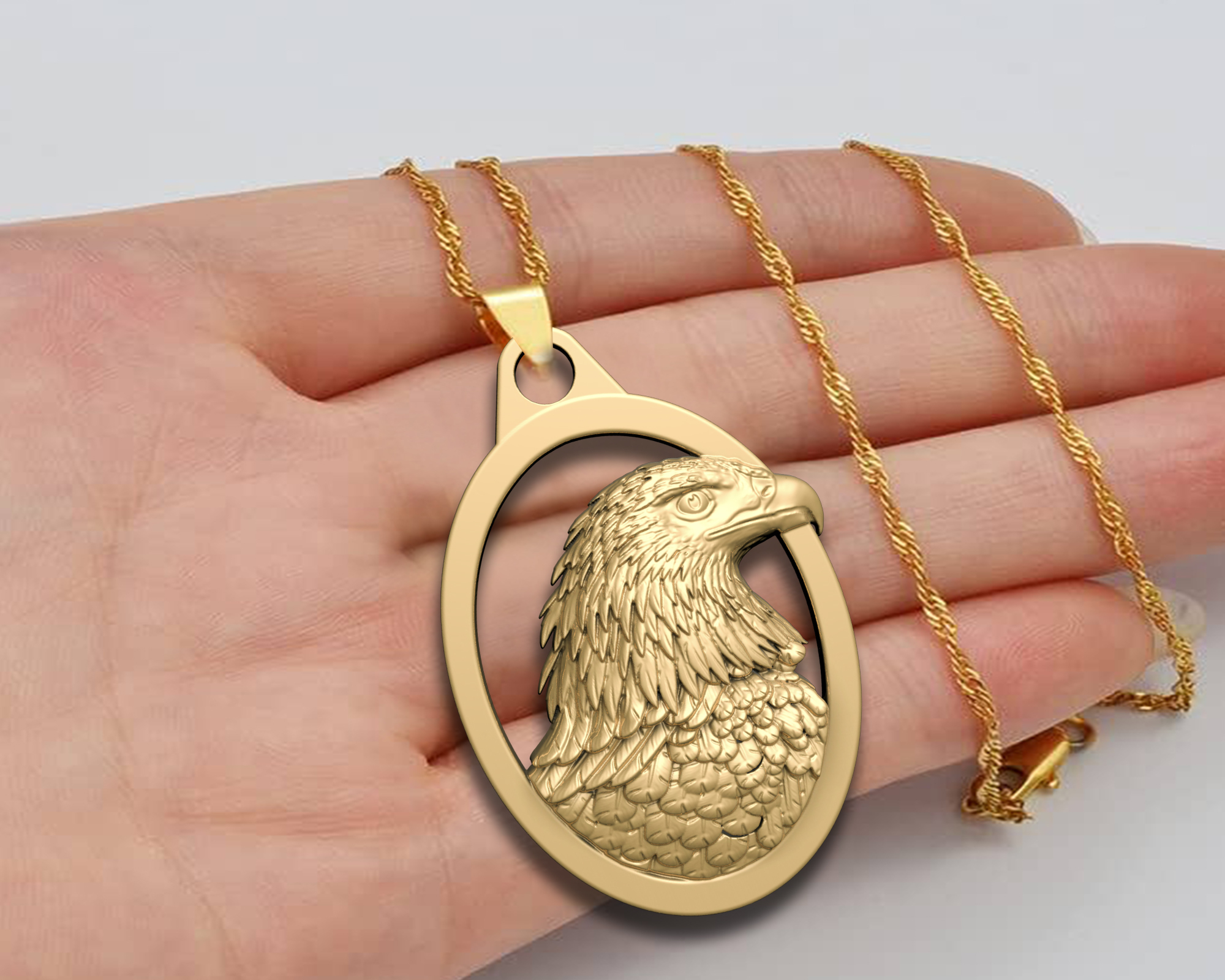 eagle pendant 3D print model - Mito3D