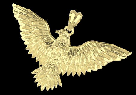 eagle pendant pendant said necklace eagle eagle animals animal  3d print model - Mito3D