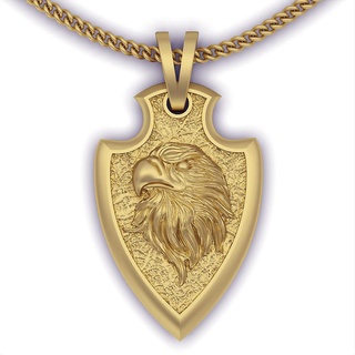 eagle pendant Jewelry eagle pendant silver gold jewelry printable 3d model trend fashion design zbrush tiger  3d print model - Mito3D