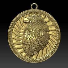 eagle pendant 4 jewelry fashion bird animal jewel 3d print model - Mito3D