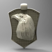 eagle pendant jewelry keychain keyring animal bird fashion 3d print model - Mito3D