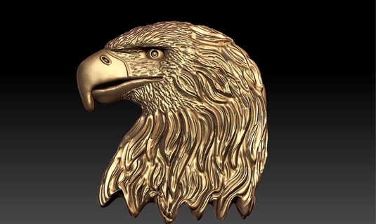 águila pendiente aves pájaro imprimible naturaleza pluma bosque joyería joya colgantes 3d print model - Mito3D