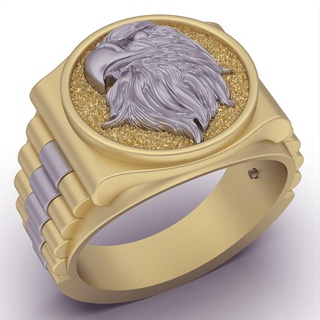 eagle ring eagle ring silver gold jewelry printable 3d model trend fashion design zbrush tiger  3d print model - Mito3D