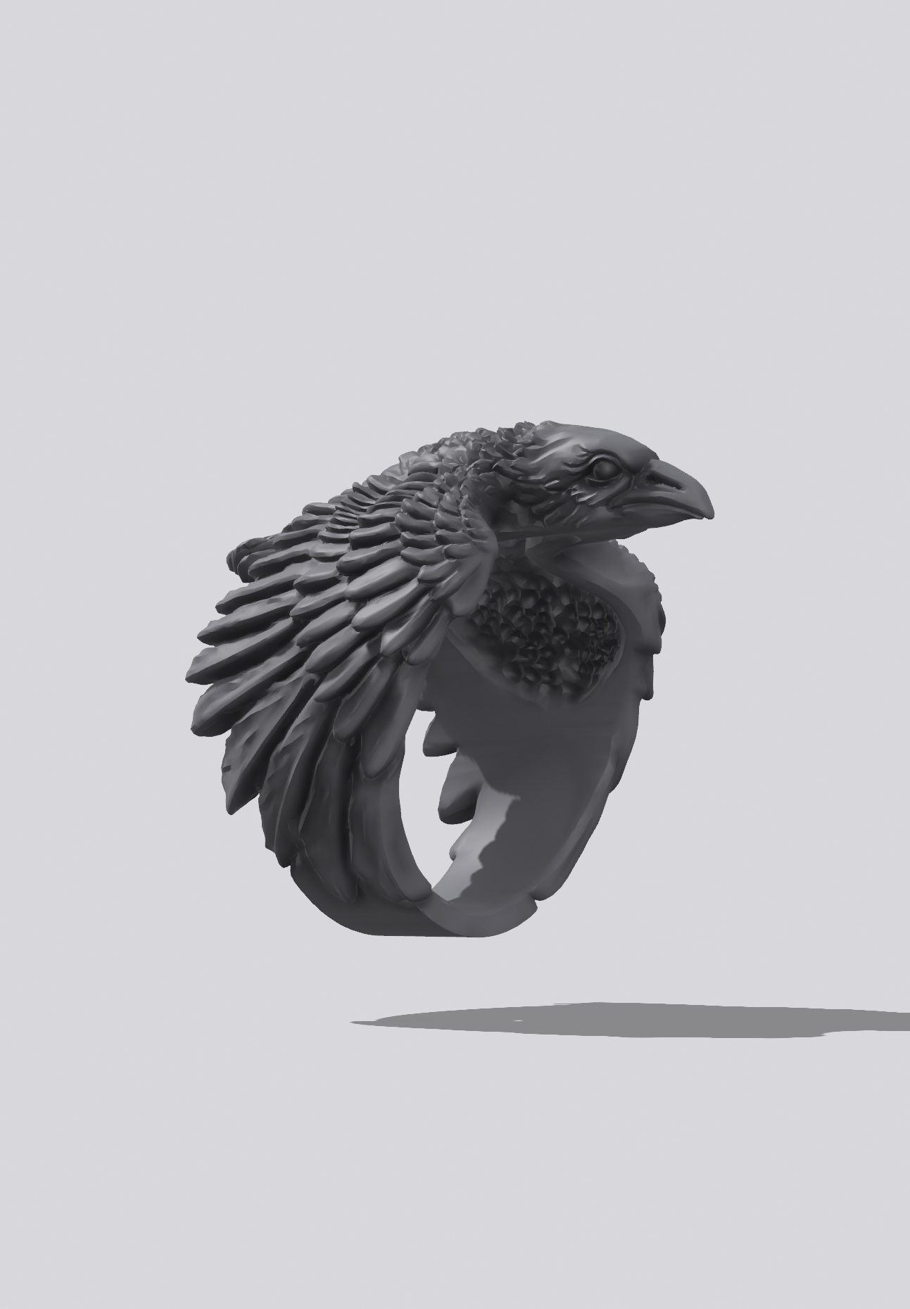 eagle ring jewelry 3D print model - Mito3D