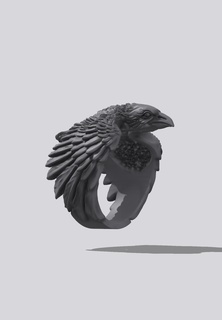 eagle ring eagle ring jewelry  3d print model - Mito3D