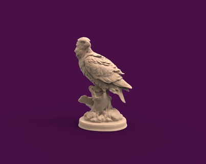 águila escultura obra arte 3d print model - Mito3D