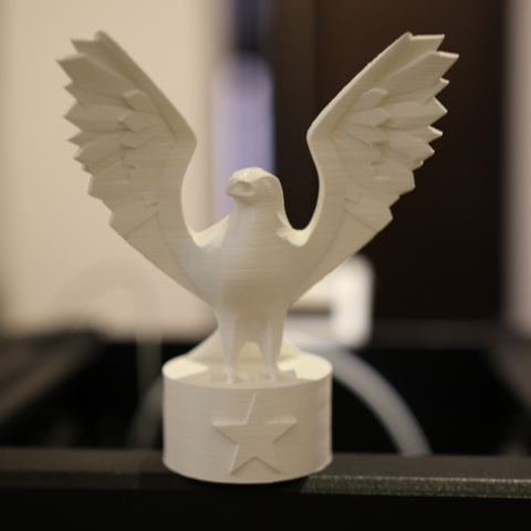 eagle statue art 4th july bald sculpture 3D print model - Mito3D
