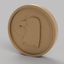 eagle sun coin gadget keepsake small 3d print model - Mito3D
