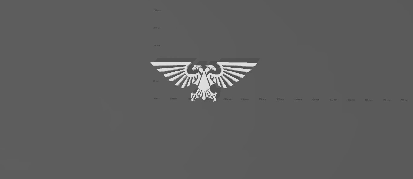 eagle warhammer logo decoration wall 40k 30k video game 3D print model - Mito3D