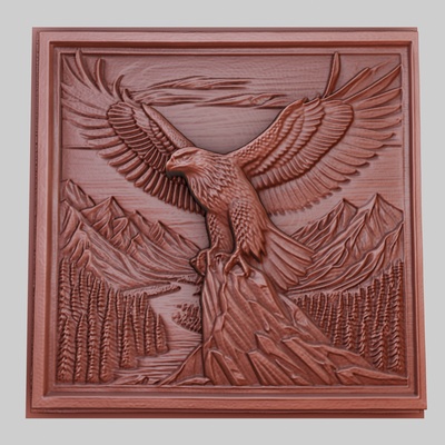 águila relojes presa 3d impresora modelo animal obj stl arte 3dmodel escultura fauna silvestre mamífero pájaro reptil depredador herbívoro criatura marina naturaleza imprimible alivio yeggi mito3d 3d print model - Mito3D