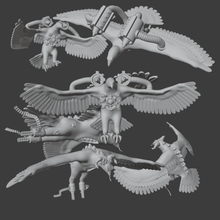 Eagles liberdade justiça jogos animal guerra miniatura 3d print model - Mito3D