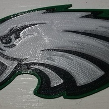 Eagles logotipo Filadélfia arte 3d print model - Mito3D