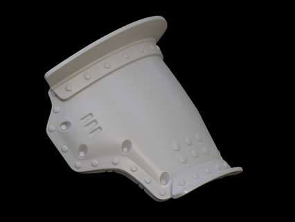 golpe aguila tipo 1 defensor hombro almohadilla 3d impresión expediente 3d print model - Mito3D