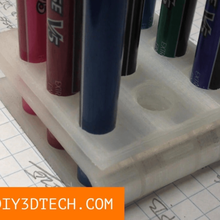 eames inspired 3d printed pen holder home pencil stand office 3d print model - Mito3D