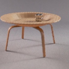 eames madeira compensada moldada mesa de café vários 1 16 escala charles era móveis madiverse mad século moderno men mcm meados do moderna playset ray fezes brinquedo 3d print model - Mito3D