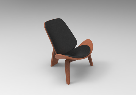 eames wagner chair furniture design 3d print model - Mito3D