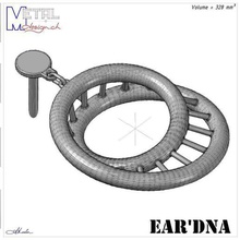 orecchio'dna gioielli gli orecchini boucles doreilles bijoux 3d print model - Mito3D