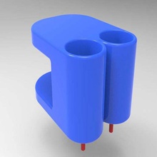 ear plug holder - push assist organizer organization 3d print model - Mito3D