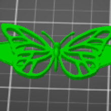 orecchio risparmiatore farfalla 3d print model - Mito3D