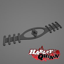 ear saver covid-19 - harley quinn logo harley quinn batman covid mask dc 3d print model - Mito3D