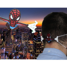 oreille épargnant visage masque homme araignée Douane titulaire soutien poignées main uk extenseur mode masques sangle 3d print model - Mito3D