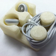 earbud holder various headphone inventor iphone ipod newmuseumchallenge 3d print model - Mito3D