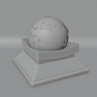 earh gravity outside map 2 stands 3d print earth world stand bust low-poly new albert einstein alber invention 3d print model - Mito3D