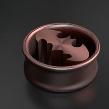 tampão do batman jóias brinco brincos 3d print model - Mito3D