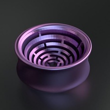 tampão de ouvido labirinto jóias brinco brincos 3d print model - Mito3D