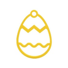 earring jewelry egg easter 3d print model - Mito3D