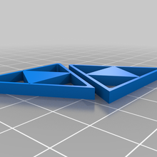 Ohrring Mode Kunst Schmuck aufrecht Dreieck witbox Zubehör 3d print model - Mito3D