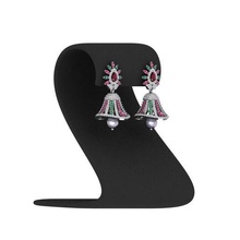 earring jewelry jhumka goldjhumka goldearring fashionjewelry 3d print model - Mito3D
