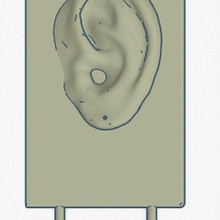 boucle d'oreille afficher mode oreille 3d print model - Mito3D