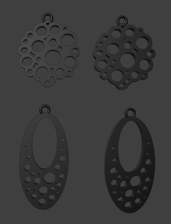 earring holes 3d print model - Mito3D