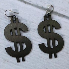 brinco aro pingente colar dólar chaveiro peso anime arito i disse chave anel moeda dinheiro jóias moda 3d print model - Mito3D