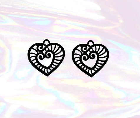 orecchino portachiavi collana cerchio orecchini gioielleria accessori fascino animale estetico 3d print model - Mito3D