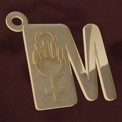 arete medalla joyería joya 8m diseño pendientes encantos 3d impresión arte mariostudios 3d print model - Mito3D