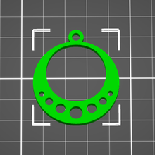earring pendant charm crafting 3d print model - Mito3D