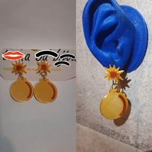 earring pump fashion earrings 3d print model - Mito3D