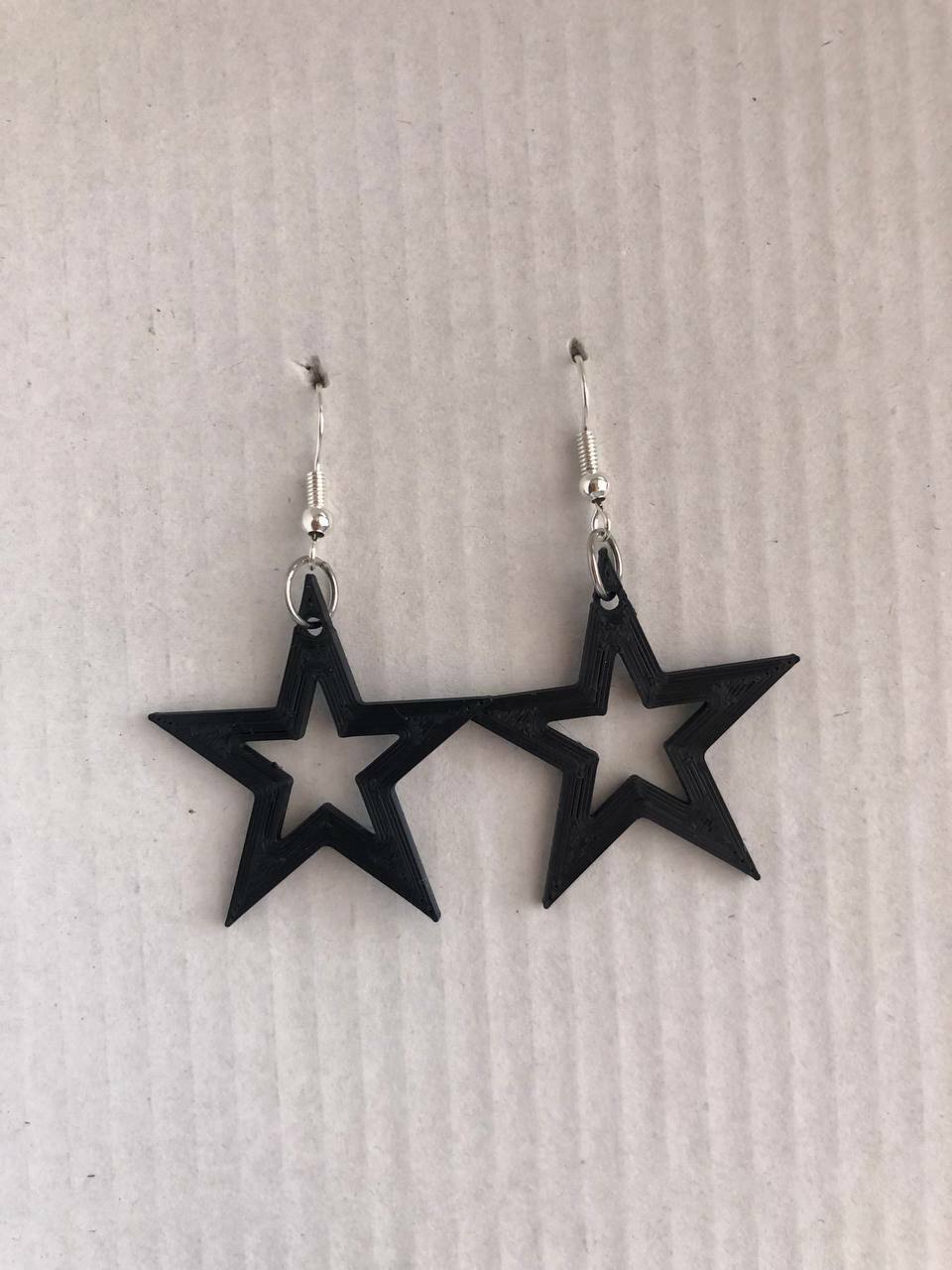 earring star or keychain earrings pendant band rock metal music jewelry depeche mode retro 3D print model - Mito3D