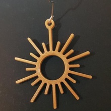 earring sun jewelry earrings 3d print model - Mito3D