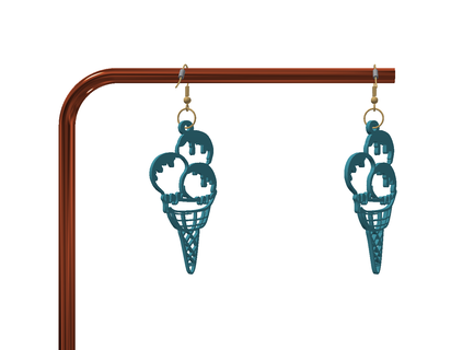 earrings cute decoration new ornament artistic jewelry keychain art 3d print 3d print model - Mito3D
