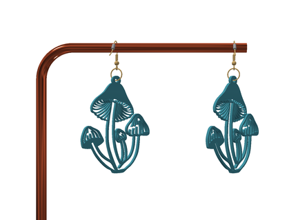 earrings cute decoration new ornament artistic jewelry keychain art 3d print 3d print model - Mito3D