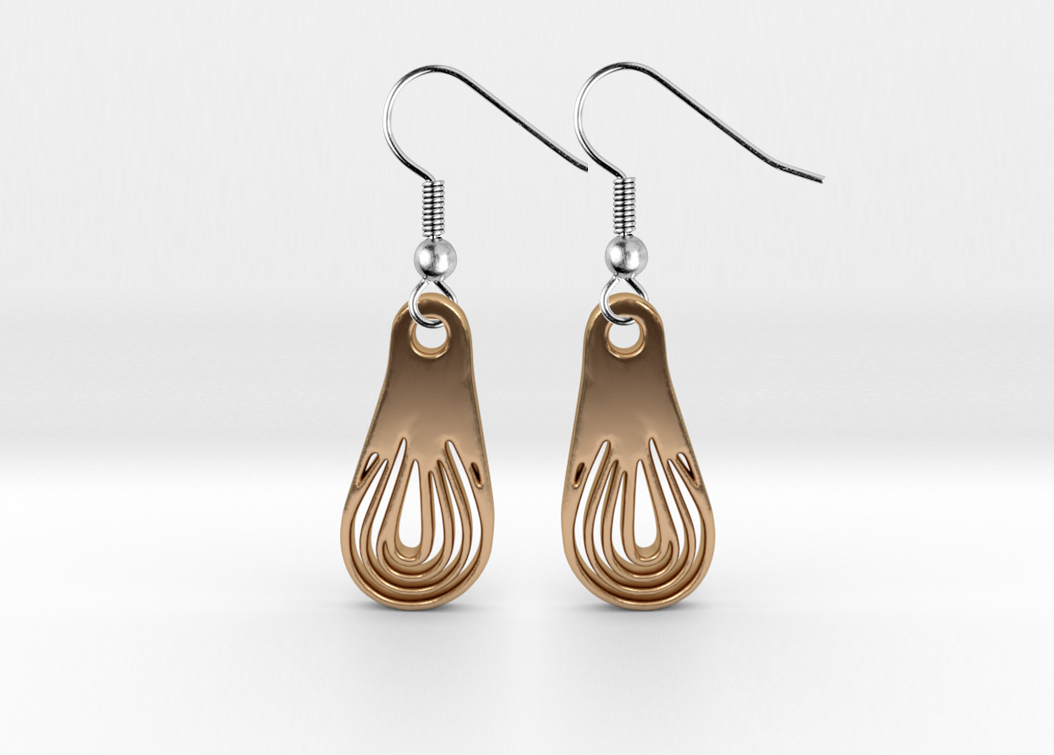 earrings pendants 3D print model - Mito3D