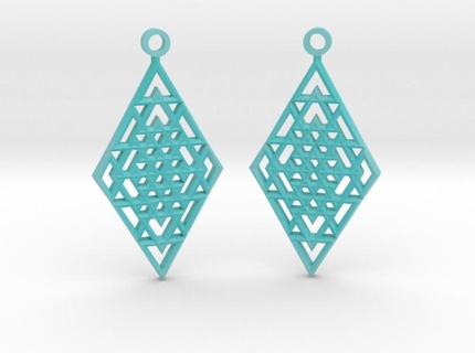 orecchini ciondoli matematica arte geometria 3d print model - Mito3D