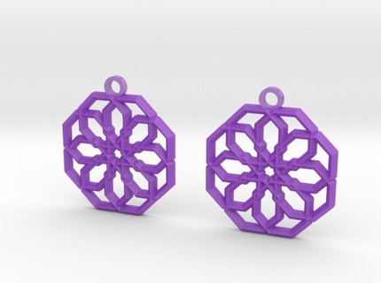 orecchini ciondoli matematica arte geometria 3d print model - Mito3D