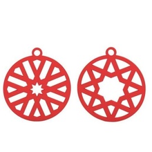 earrings earring pattern jewelry 3d print model - Mito3D