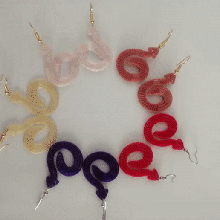 earrings jewelry ear pre-columbian andean art tendril earring pendants pendant 3d print model - Mito3D