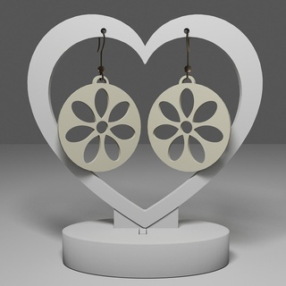 earrings 206 - flowers flower earring keychain pendant tulip necklace gift jewelry elegant christmas 3d print model - Mito3D